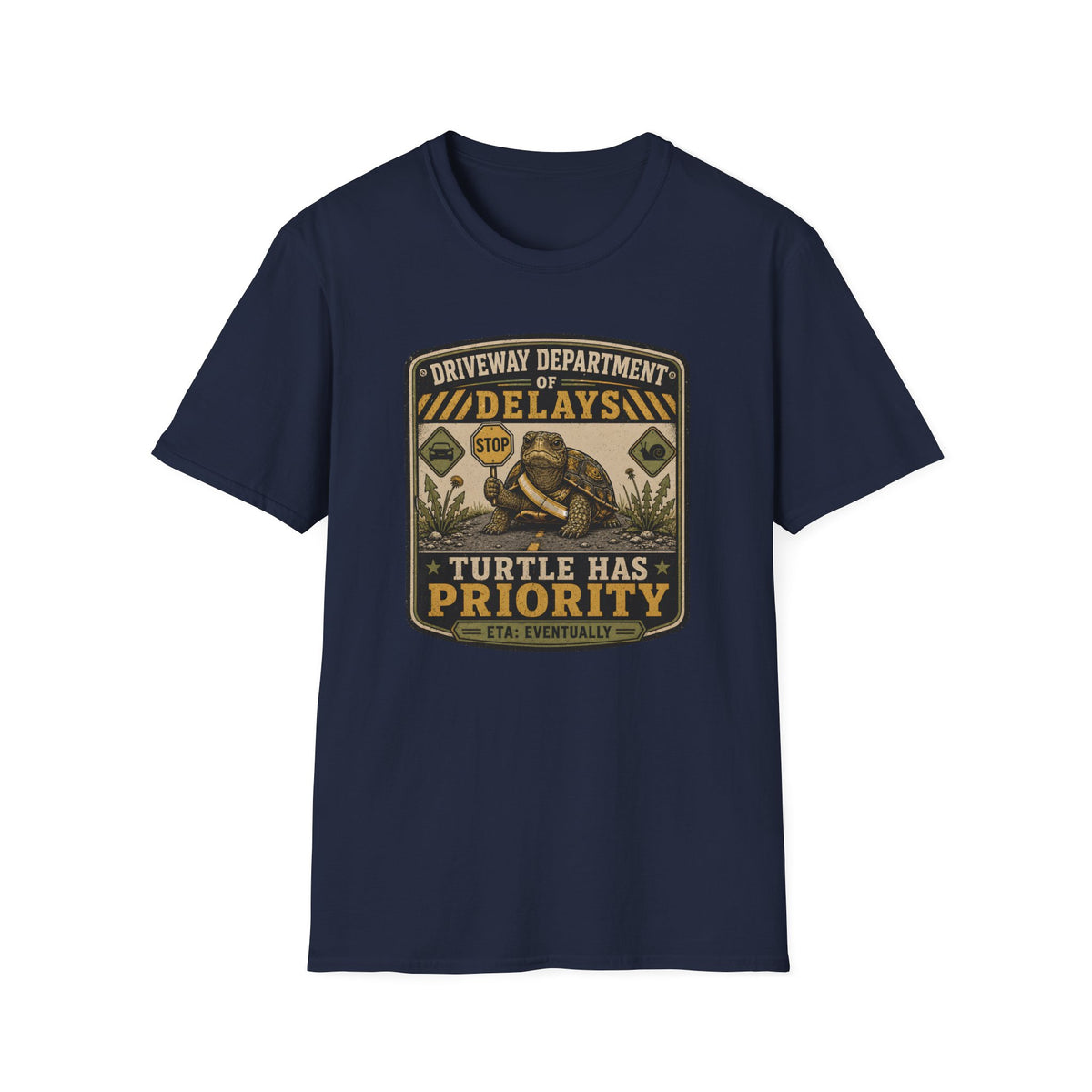 Driveway Delays Turtle T-shirt