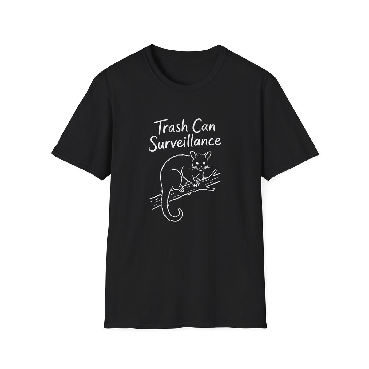 Trashcan Surveillance Possum T-shirt
