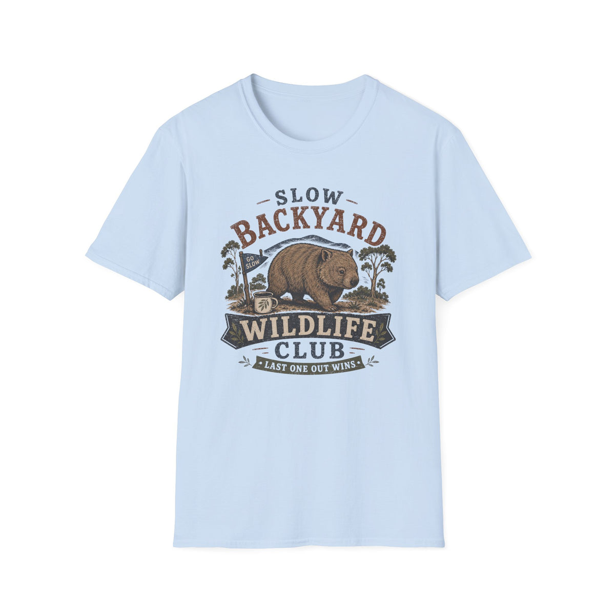 Slow Backyard Wombat T-shirt
