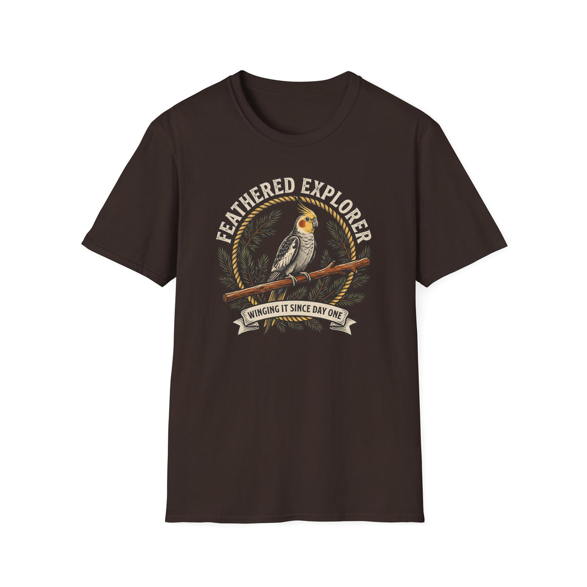 Feathered Explorer Cockatiel T-shirt