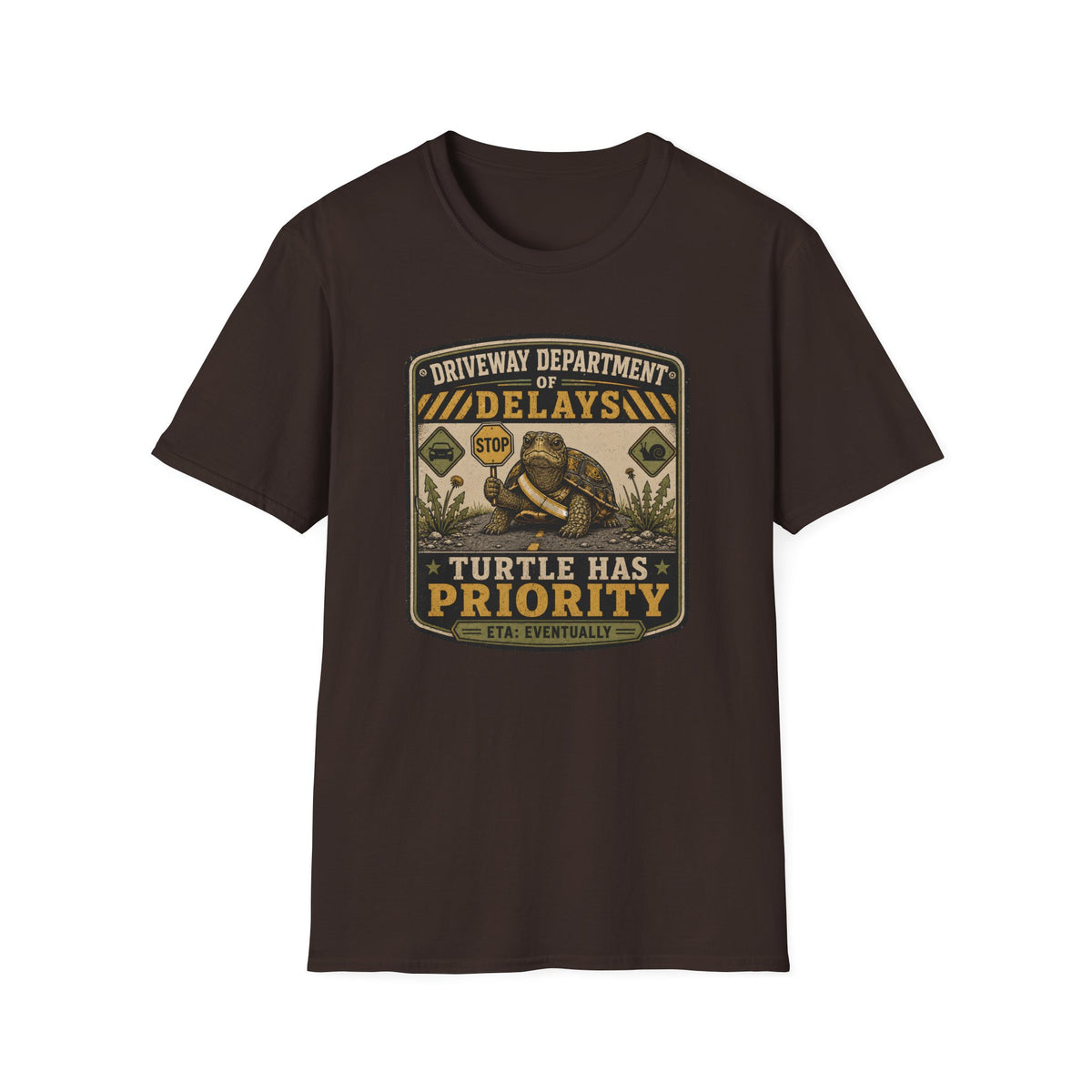 Driveway Delays Turtle T-shirt