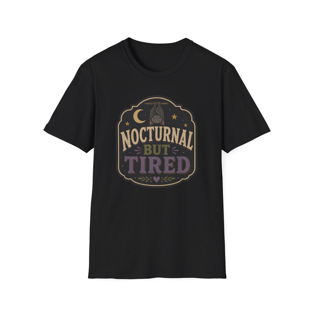Nocturnal Bat Tired T-Shirt