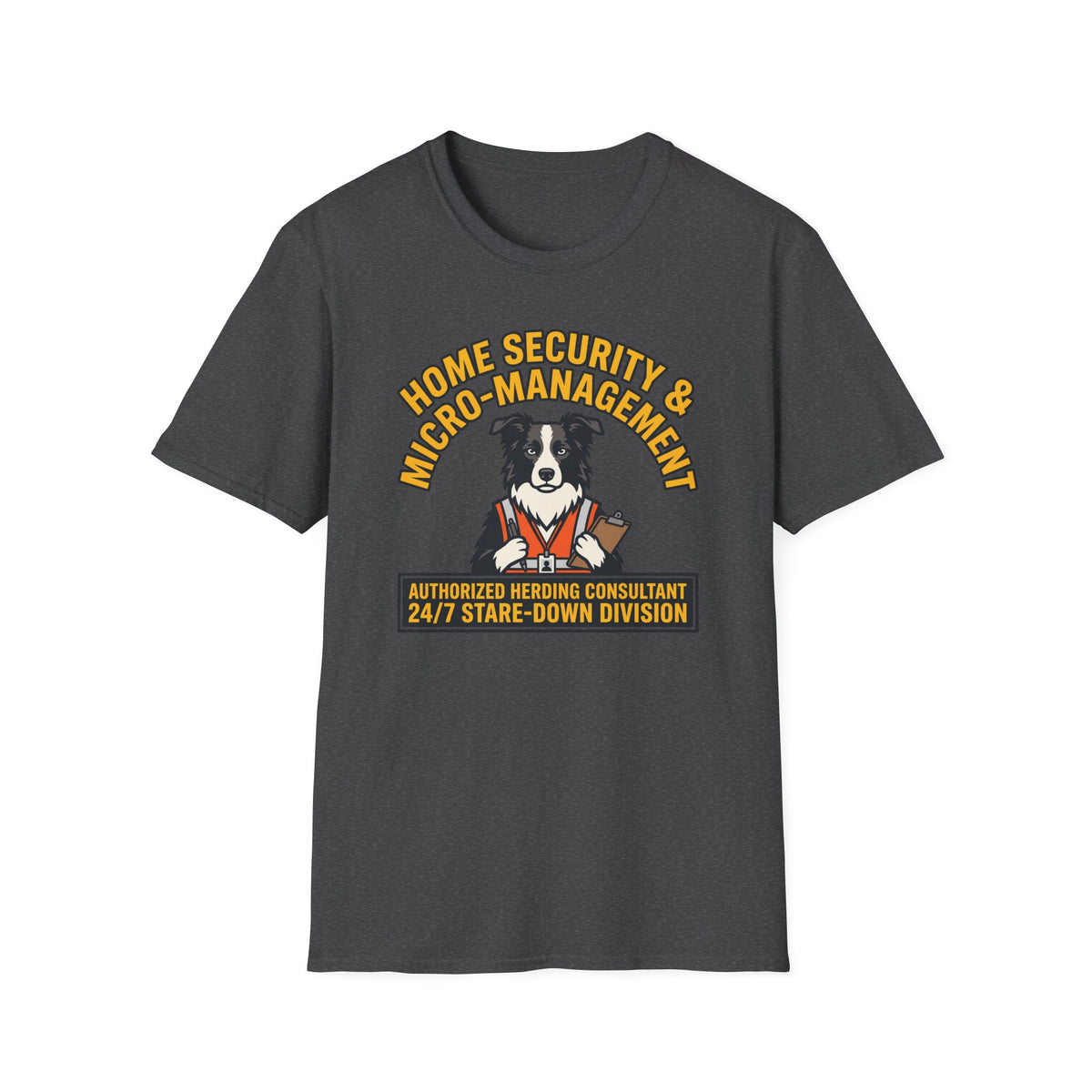 Home Security Border Collie T-shirt