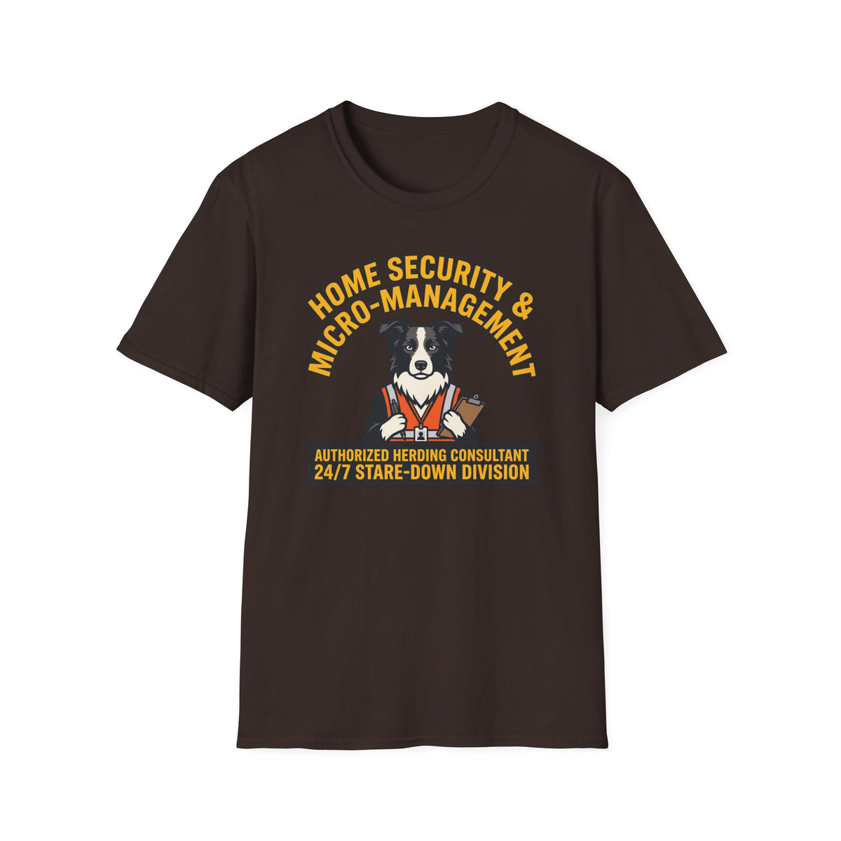 Home Security Border Collie T-shirt