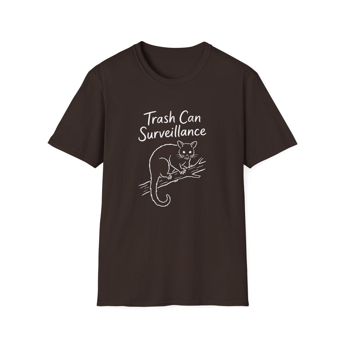 Trashcan Surveillance Possum T-shirt