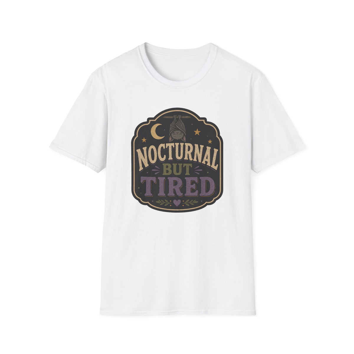 Nocturnal Bat Tired T-Shirt