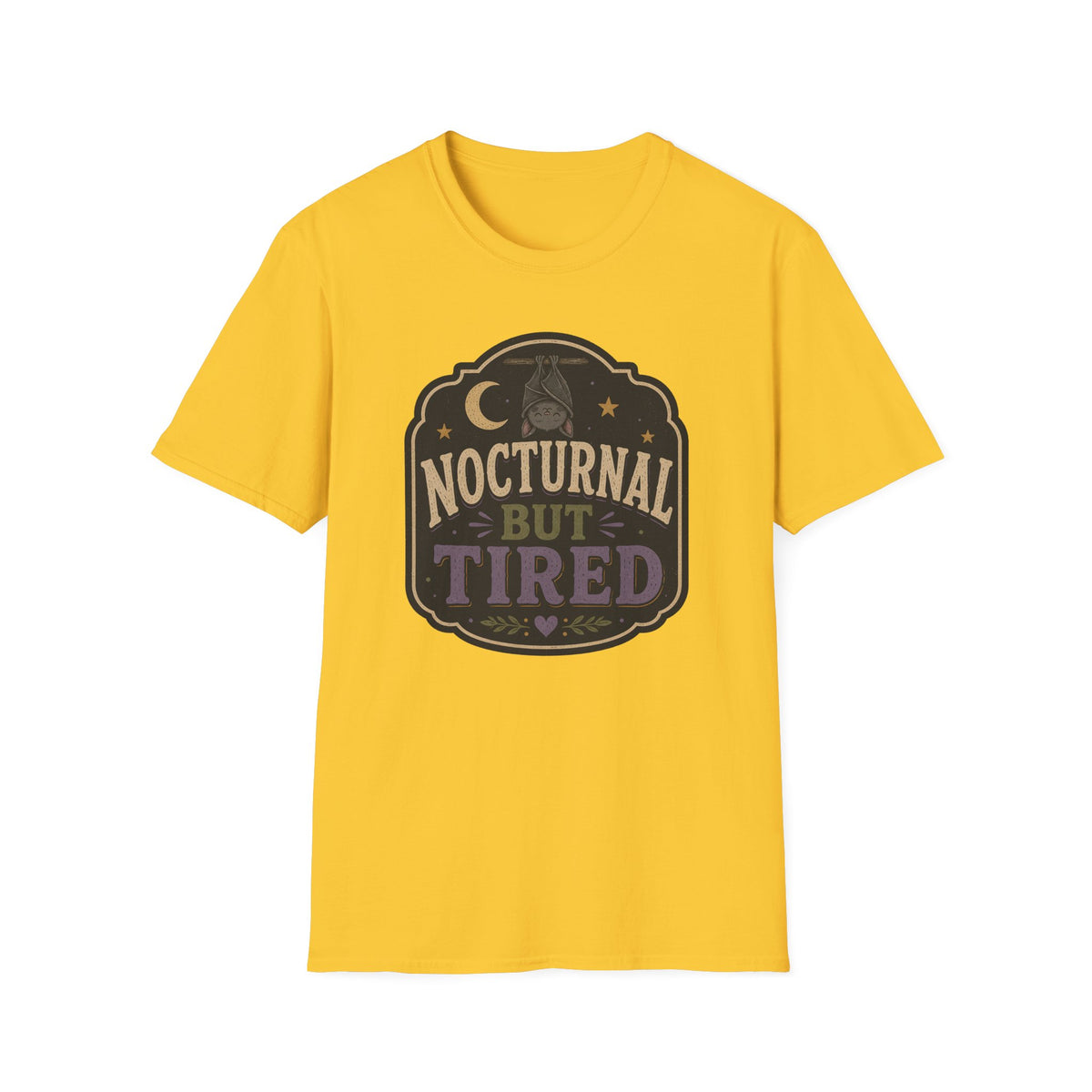 Nocturnal Bat Tired T-Shirt