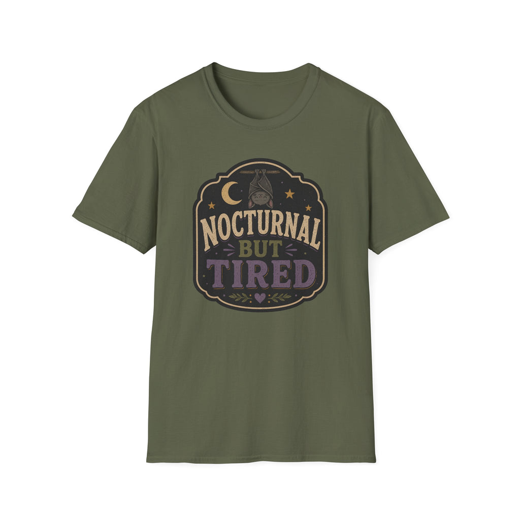 Nocturnal Bat Tired T-Shirt