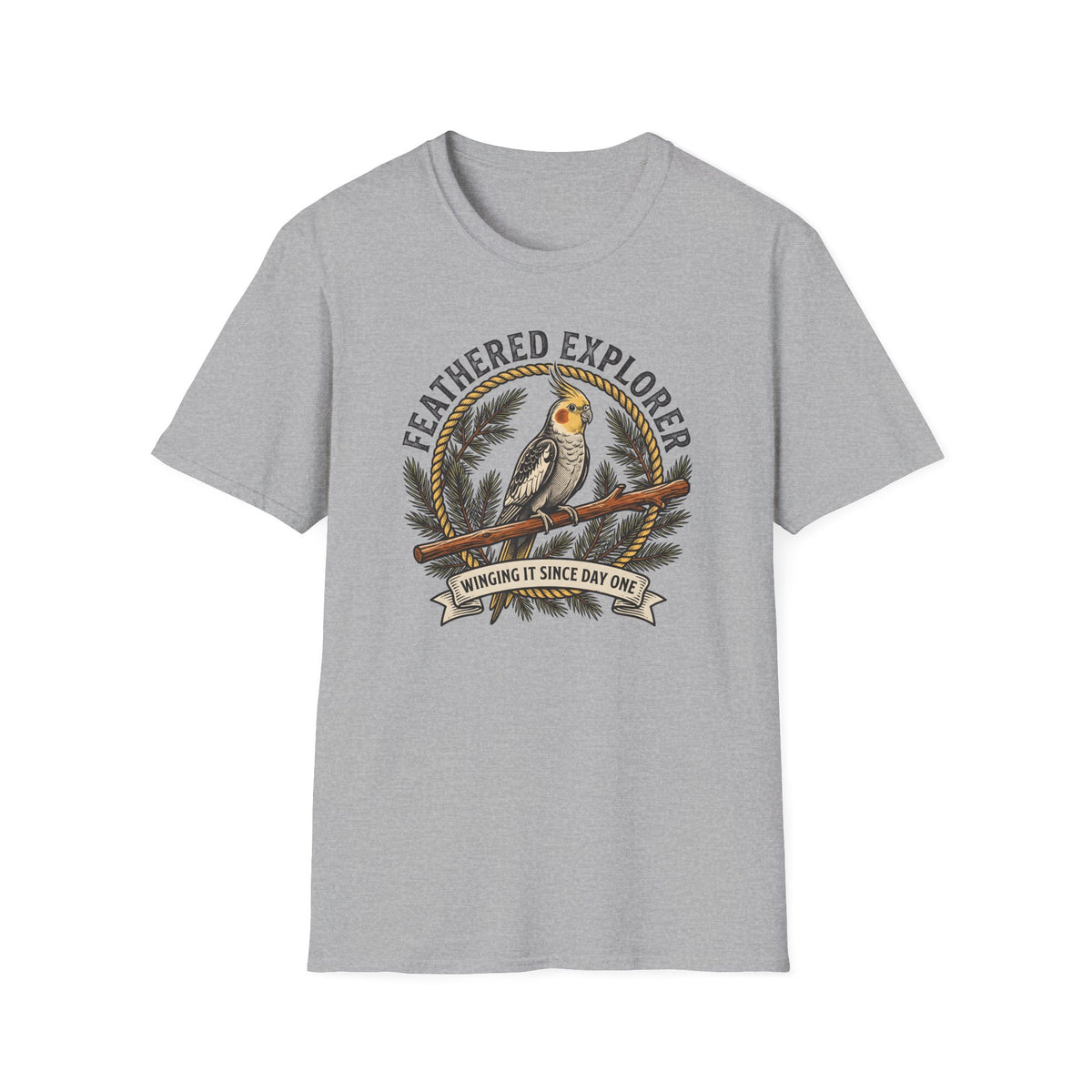 Feathered Explorer Cockatiel T-shirt