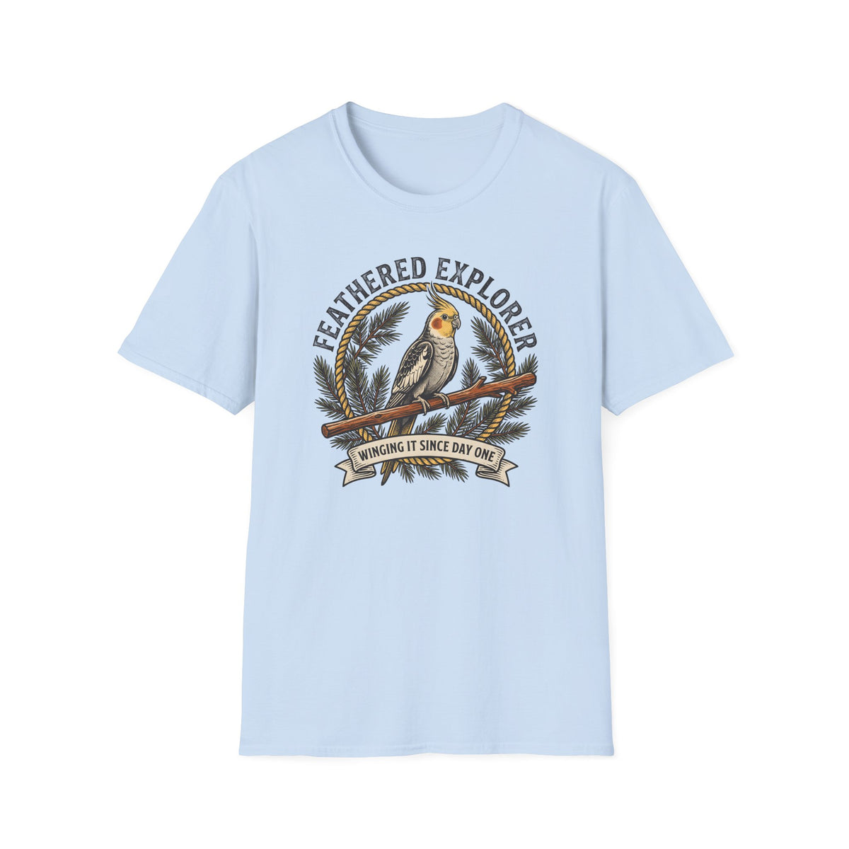 Feathered Explorer Cockatiel T-shirt