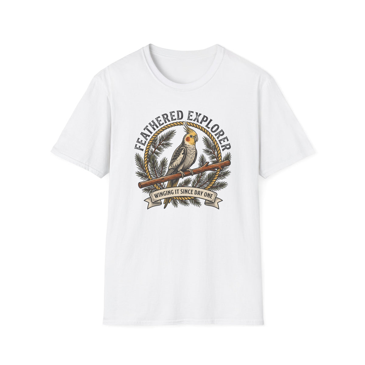 Feathered Explorer Cockatiel T-shirt