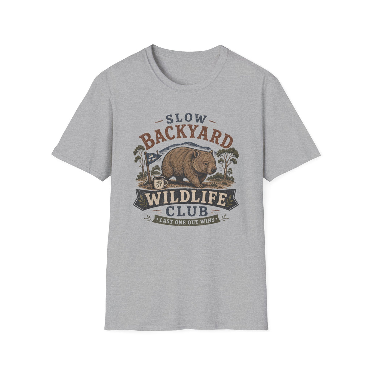 Slow Backyard Wombat T-shirt