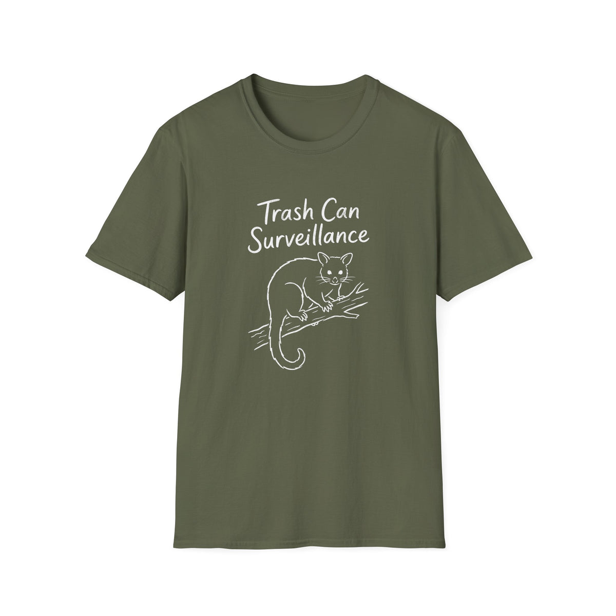 Trashcan Surveillance Possum T-shirt