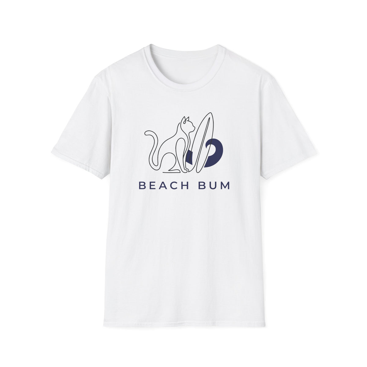 Beach Bum Cat T-shirt